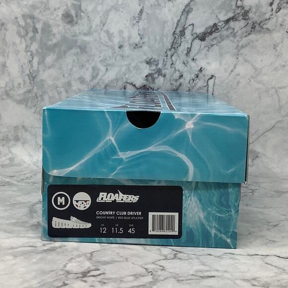 Floafers Mens 12 Bright White Country Club Driver Loafers Slip On Shoes P17-1 - Picture 10 of 11